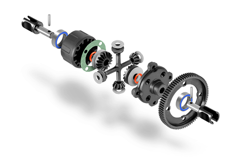 GEAR CENTER DIFFERENTIAL - LARGE VOLUME - SET