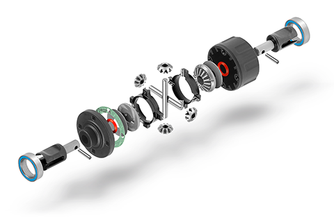 XRAY XB4 ACTIVE DIFFERENTIAL - FRONT/REAR - SET