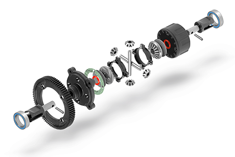 XRAY XB4 ACTIVE DIFFERENTIAL - CENTER - SET