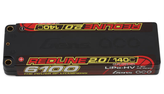 GensAce Redline 2.0 6100 mAh 2S1P 140C Stick Lipo