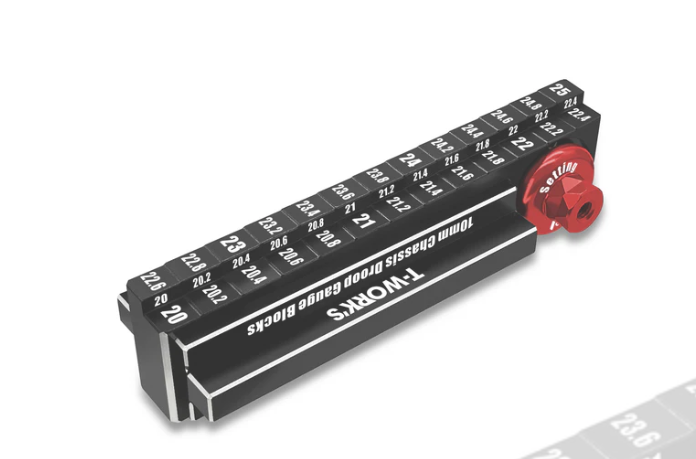 T-Work's 1/10 On-road Touring Car Droop Gauge And Wheel Set