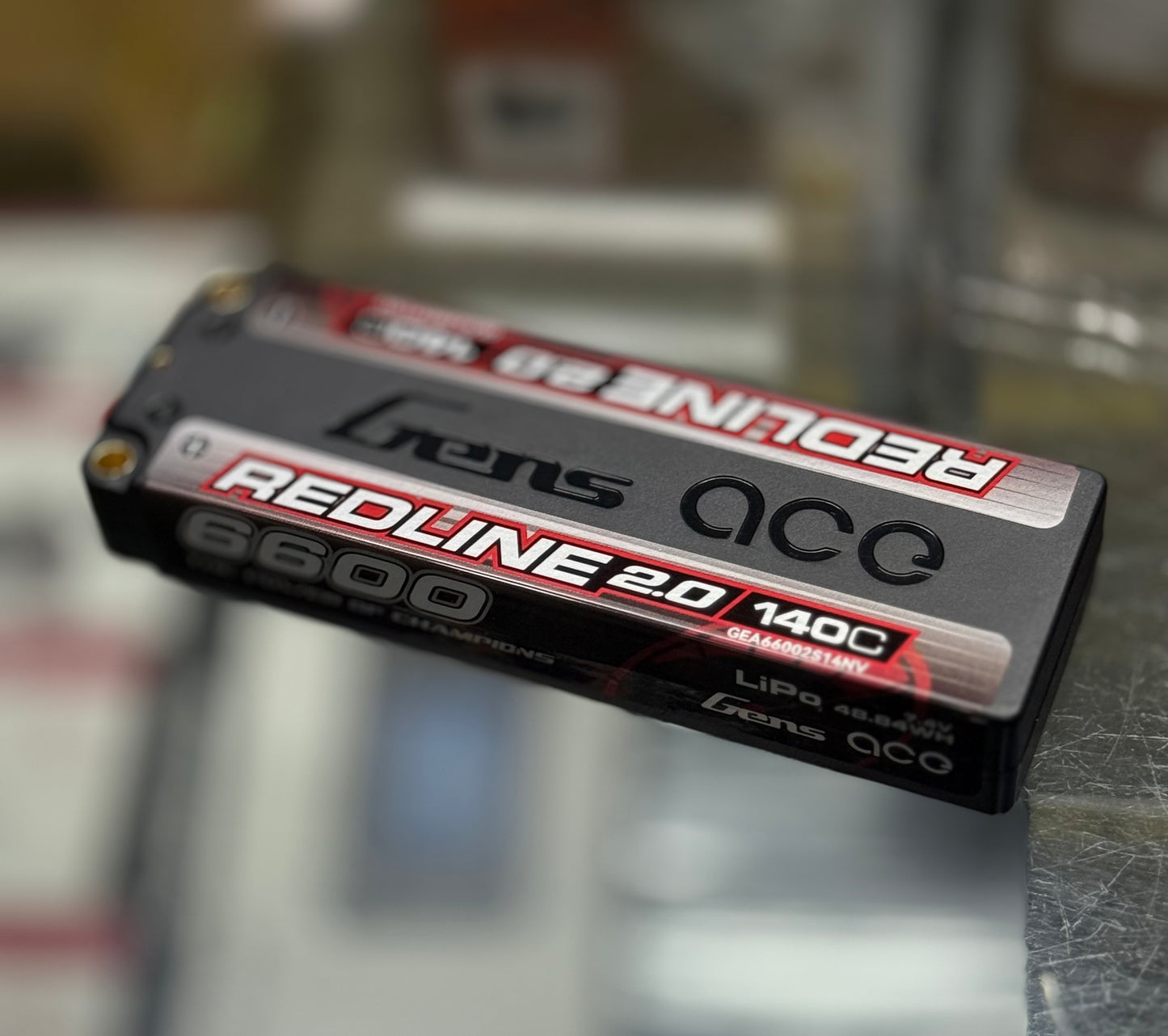 GensAce Red Line 2.0 6600mAh 7.4.V 2S1P 140C Lipo Battery