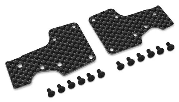 T-work’s Graphite Rear A-arm Stiffeners 1mm ( For Kyosho MP11 )