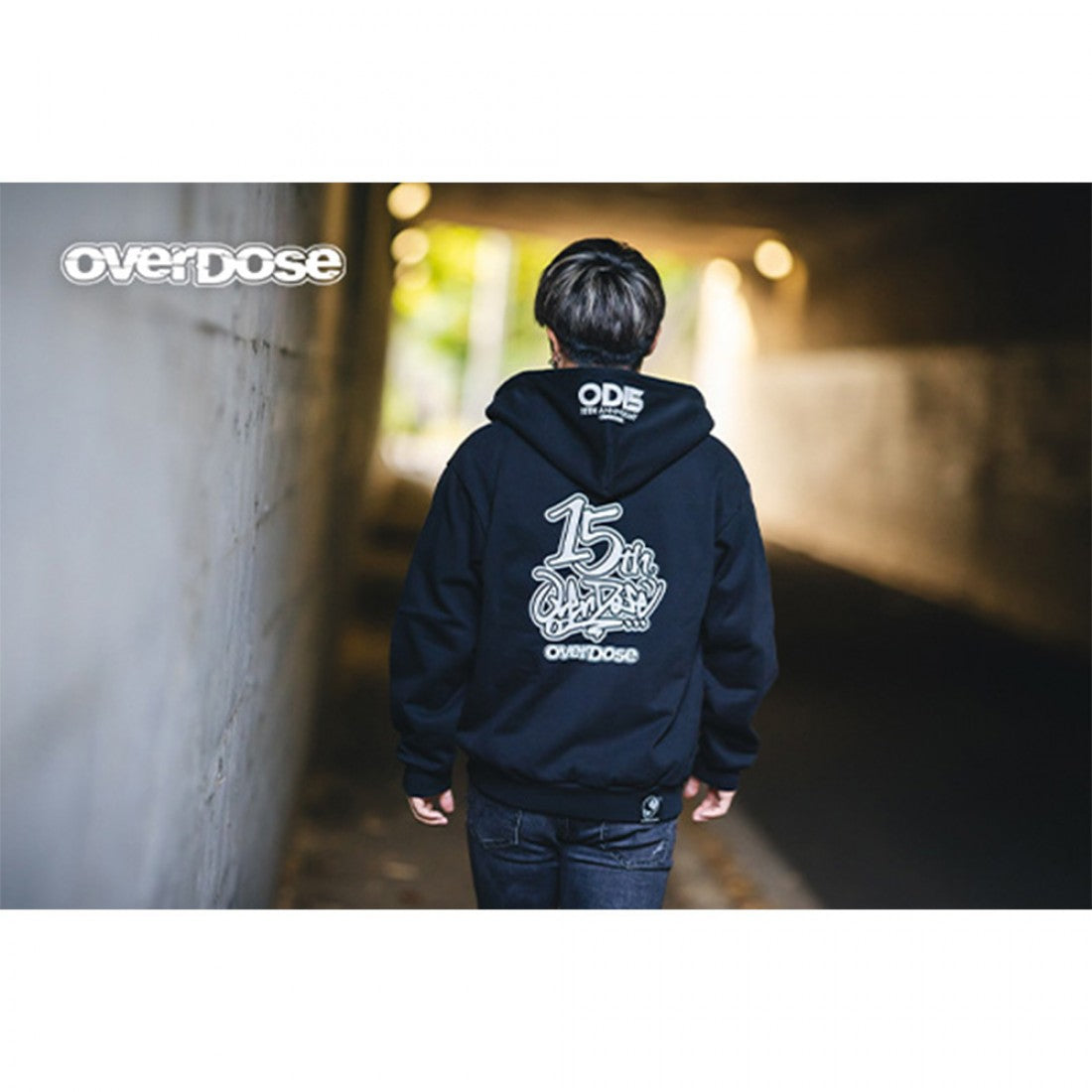 Overdose 15TH Anniversary ZIP UP Hoodie (BLACK/ L)