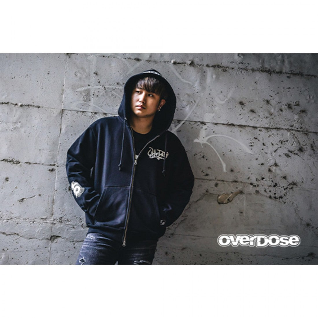 Overdose 15TH Anniversary ZIP UP Hoodie (BLACK/ L)