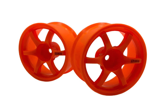 1-10 RAYS - Neon Orange GRAMLIGHTS 57D Rims 6mm 8mm