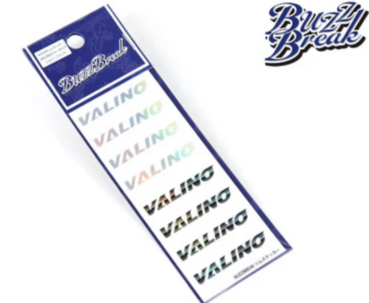 OVERDOSE Cut out rim sticker (Valino Mirror Type / Silver/Black)