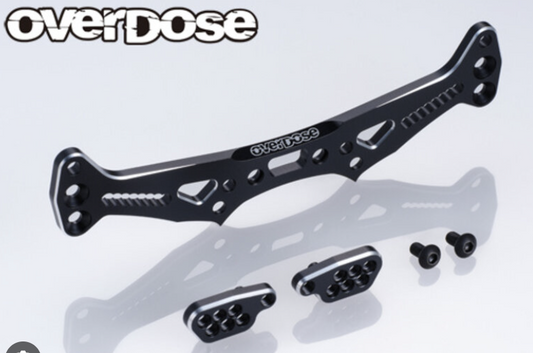 OVERDOSE ES Aluminum Rear Shock Tower (For GALM Series/Black)