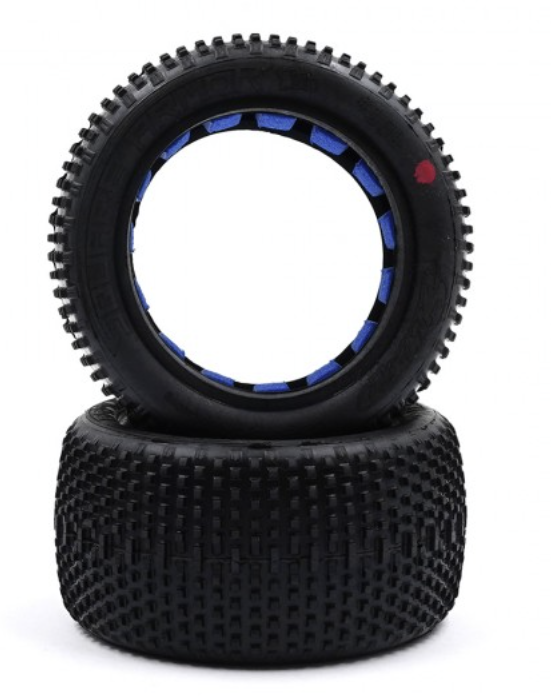 Sweep Square Armour Rear Red (Hard) 1:10 Buggy Tires (2pc)