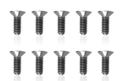 T-Works 64 Titanium Hex. Countersink Screw 3mm x 20mm (10pcs)