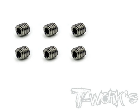 T-Works 64 Titanium Hex. Set Screw 4mm x 8mm