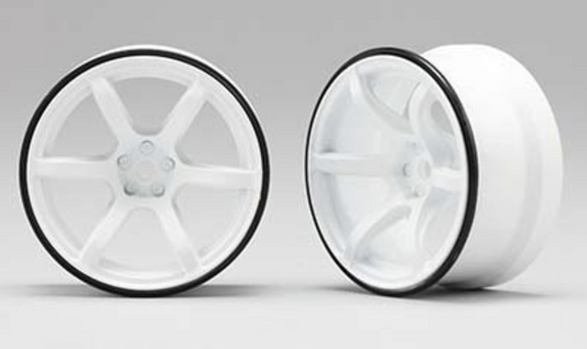 Yokomo Racing Performer High traction wheel (offset 6mm/White) for Drift
