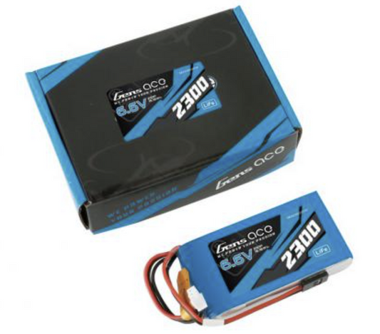 GensAce 2300mah 6.6v 2s1p Li-Fe Battery for Futaba