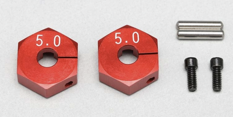 Yokomo 5mm Clamp Type Wheel Hub - Red