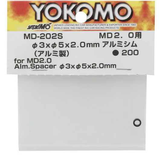 Yokomo MD 2.0 3x5x2.0mm Aluminum Spacer