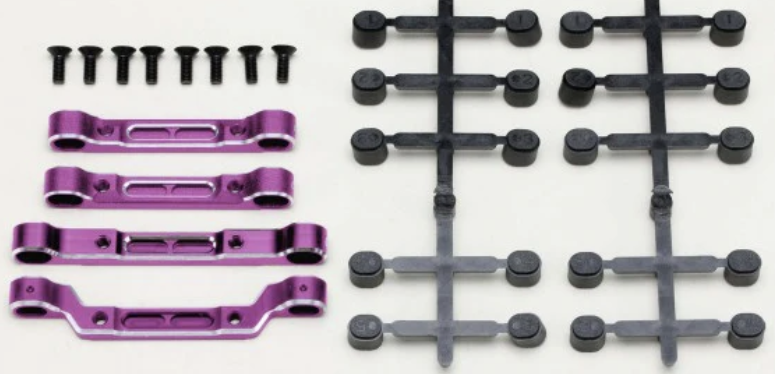 Yokomo Alum Adjustable Sus Mount Set Purple for RD2.0