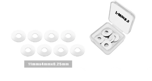T-Works Stainless Steel Wheel Shim 0.25mm 8 pcs. ( 11 x 4 x 0.25 )