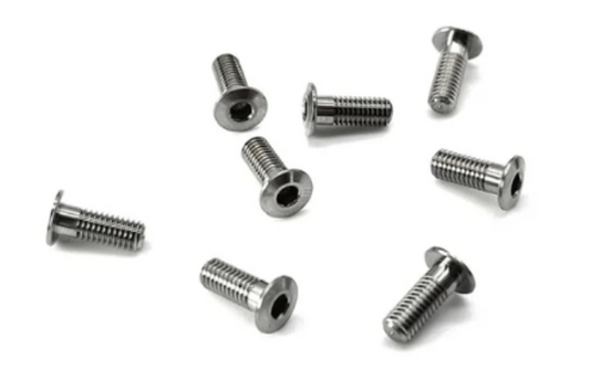 T-works Hex Socket Head Low Profile Half Thread Screws 3mm x 4mm (8pcs)