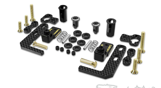 T-works Easy-Snap Battery Holder Set (Xray X4'23/22, T4) Brass