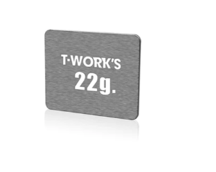 T-works Adhesive Type 22G Tungsten Balance Weight