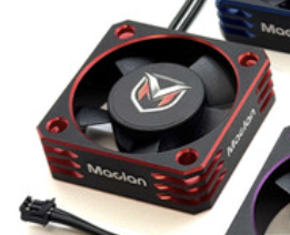 Maclan Hurricane V2 Aluminum Fan (Black/Red)