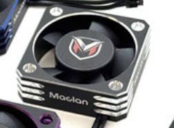 Maclan Hurricane V2 Aluminum Fan (Black/Silver)