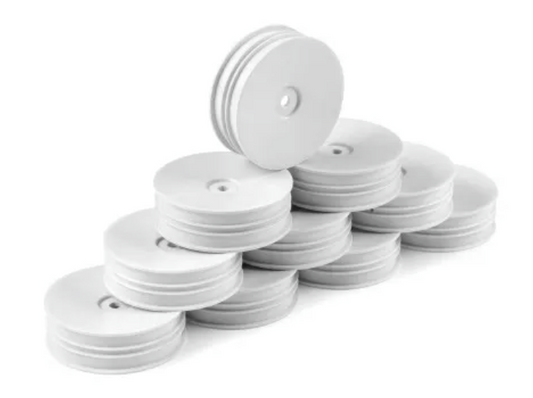 Hudy 1/10 Off-Road Wheel 2WD - Front - Narrow - White (10)