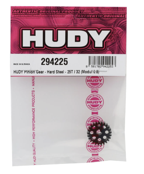 Hudy  Pinion Gear - Hard Steel - 25T / 32 (Module 0.8)