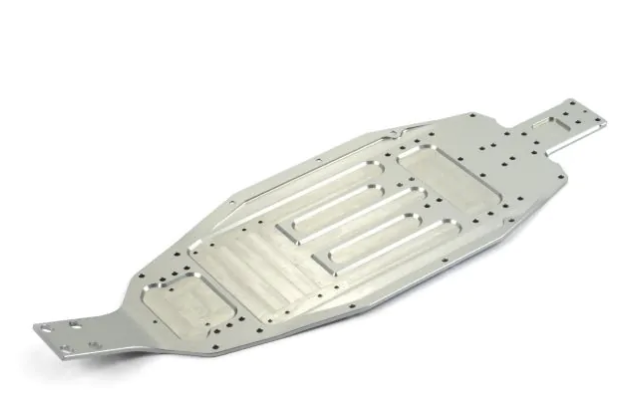 Xray XB2 Alu Chassis - 2.5mm - Mid-Size - Rear Wide - 7075 T6