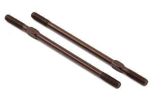 Xray Adj. Turnbuckle 62mm M3 L/R - HUDY Spring Steel™ (2)