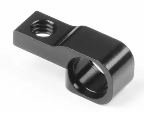 Xray Alu Front Lower Suspension Holder - Black - 7075 T6 (1)