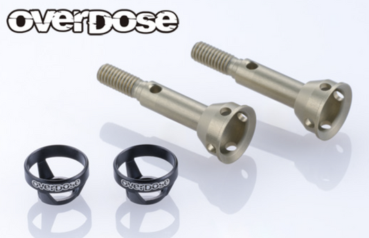 OVERDOSE Lightweight Aluminum Rear Axle Shaft (For GALM ver.2 / Black)