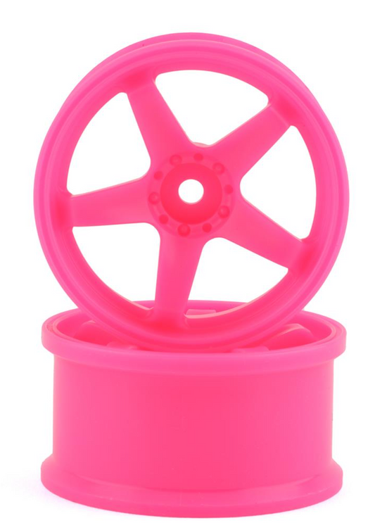 HIGH TRACTION N Model Ver III 5 Spoke Concave Rims (PINK) 5mm - 7mm