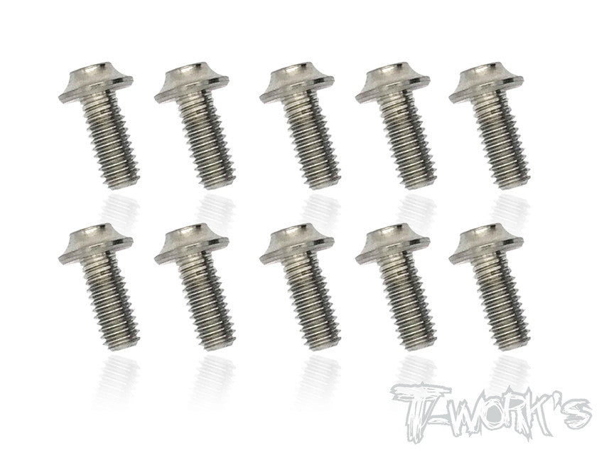 Tworks 3mm x 8mm Titanium Hex Socket UFO Head Screw