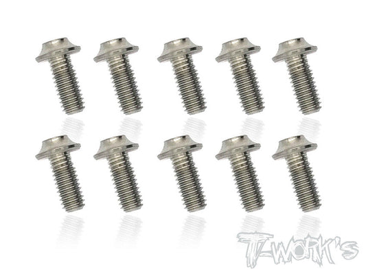 Tworks 3mm x 8mm Titanium Hex Socket UFO Head Screw