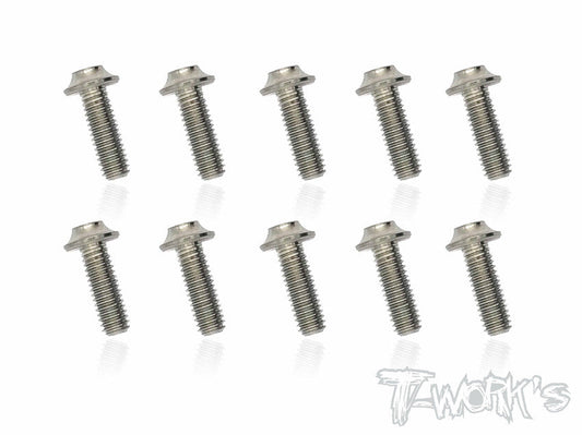 Tworks 3mm x 10mm Titanium Hex Socket UFO Head Screw