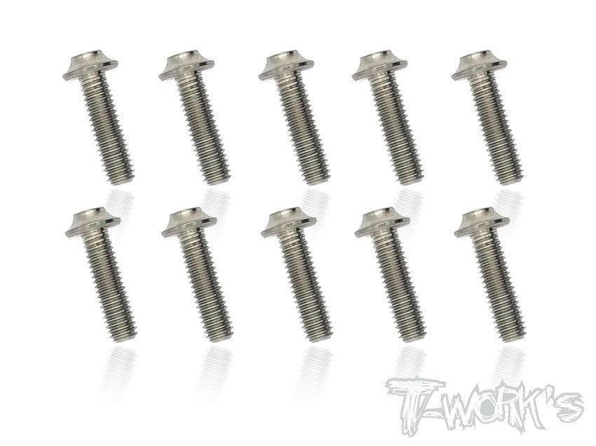 Tworks 3mm x 12mm Titanium Hex Socket UFO Head Screw