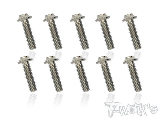 Tworks 3mm x 12mm Titanium Hex Socket UFO Head Screw