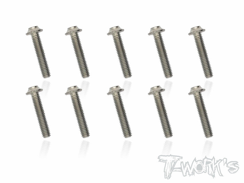 Tworks 3mm x 15mm Titanium Hex Socket UFO Head Screw