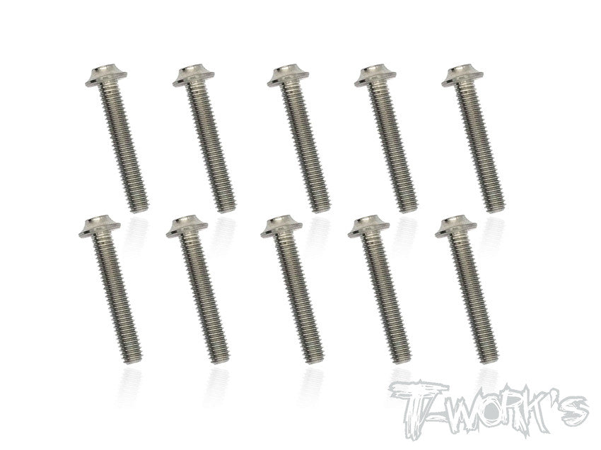 Tworks 3mm x 18mm Titanium Hex Socket UFO Head Screw