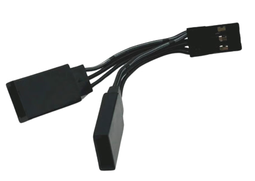 General-purpose two-prong extension cord (SANWA male/Futaba female), 3cm