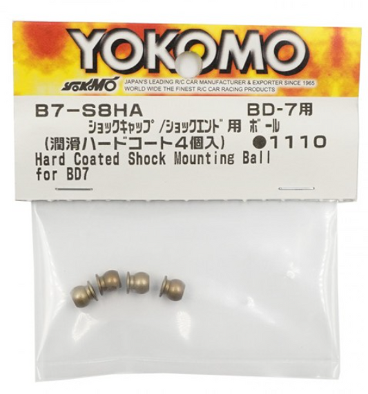 Yokomo Hard Coat Shock Mounting Balls for BD7