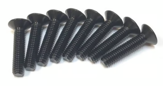 7075 COUNTERSUNK SCREW BLACK 16mm