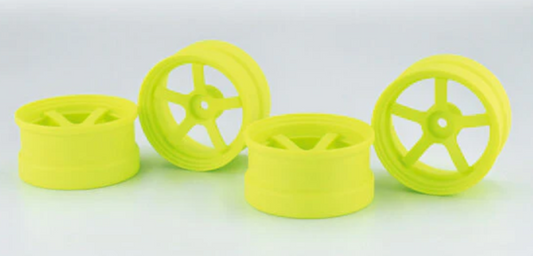 ReveD Competition Wheel DP5, Fluoroscent Yellow, Offset 6, Pack of 2