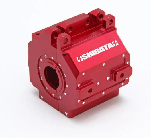 Shibata GRK5 Aluminium Gearbox (Red)