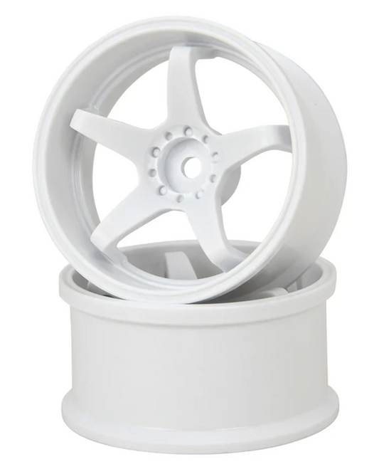 HAYATE - WHITE N-Type Drift Wheel Super Traction 6mm / 8mm 1/10 Rims