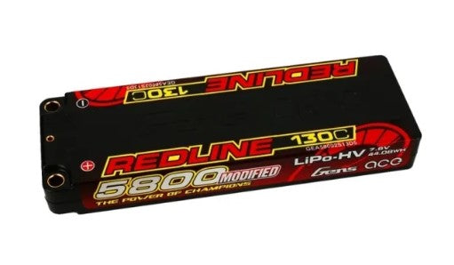 GensAce Redline 5800 MaH 7.6V 2S1P 130S Lipo Battery