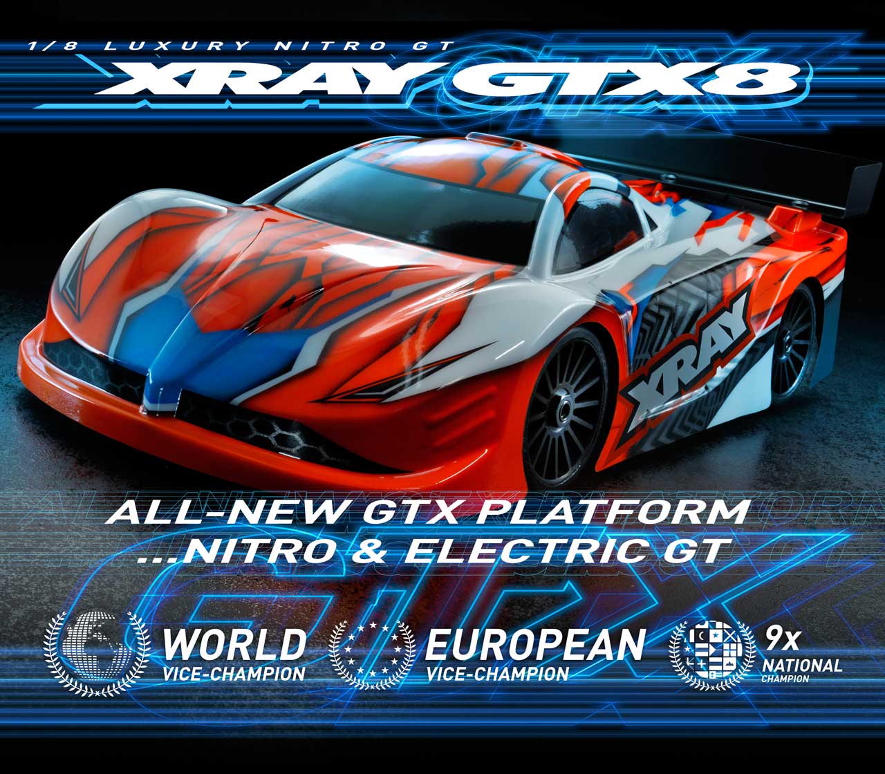 XRAY GTXE’24 - 1/8 ELECTRIC ON-ROAD GT CAR