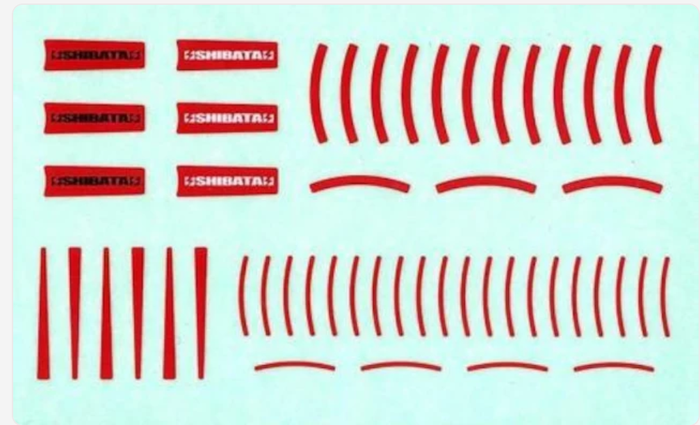 Shibata Wheel Sticker Red (2)
