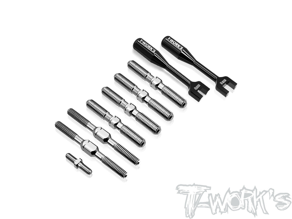 T-Work's 64 Titanium Turnbuckle Set ( For Kyosho MP11 )